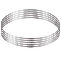 VEVOR 51.2X0.63X0.02 In Band Saw Blade, 5 PCs/pack Meat Bandsaw Blades for Replacement, Carbon Steel Blade, Blade Wrapped By Rust-Proof Paper, Fit