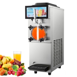 VEVOR 12L / 3.17 Gal Commercial Slushy Machine, Cool And Freeze Modes, Stainless Steel Margarita Smoothie Frozen Drink Maker, Slushie Machine For