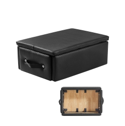 VEVOR 25X17X9 In Pilates Box for Reformer, Pilates Reformers Sitting Box for Exercises, Premium Pu And Wood Pilates Equipment Accessory, Improve