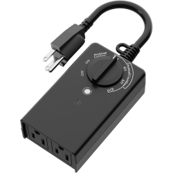 BN-LINK Outdoor 24-Hour Timer With Photocell Light Sensor, Water Resistant Photoelectric Countdown Timer(2, 4, 6 Or 8 Hours Mode), Weatherproof