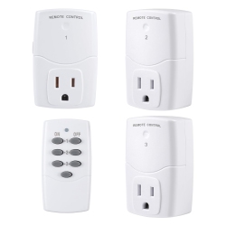BN-LINK Mini Wireless Remote Control Outlet Switch Power Plug In for Household Appliances, Wireless Remote Light Switch, Led Light Bulbs, (1 Remote