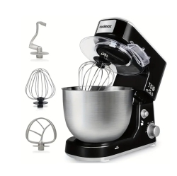 CUISM 5Qt Tilt Head Stand Mixer With Stainless Steel Bowl, Dough Hook, Beater, Whisk, And Splash Guard - Ideal for Baking And Cooking