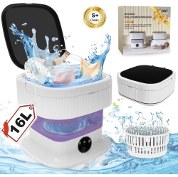 Mini Portable Washing Machine Small - 16L Portable Washing Machine \w Spin, Mini Lavadora Portatil Washer Foldable, Small Washing Machine Portable Used for Travel