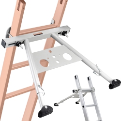 VEVOR Ladder Stabilizer, Adjustable Feet Extension Standoff, Heavy Duty Accessories for Roof Gutter, Easy to Use & Wide Adaptability & Anti-Slip