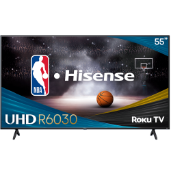 HISENSE Refurbished (Good) - 50" Class R6 Series 4K Uhd Roku Smart Tv (50R6030N)
