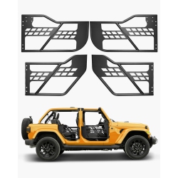 VEVOR 4-Door Jeep Tube Doors, Hunting Style Jeep Tubular Door \w Heavy-Duty Hinges & Oe Latch, Jeep Doors \w Rubber Pads, Fit for 2018-2024 Jeep