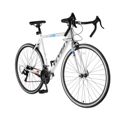 VEVOR 700C Road Bike, Wheels Racing Bike, Shimano 21 Speeds Drivetrain City Commuter Road Bicycle, Urban Adult Sport Bicycle \w Carbon Steel Frame