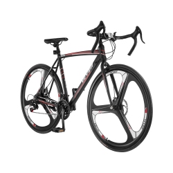 VEVOR 700C Road Bike, Wheels Racing Bike, Shimano 21 Speeds Drivetrain System City Commuter Road Bicycle, Urban Adult Sport Bike \w Carbon Steel