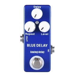 CHSSHA00 Pure Analog Delay Guitar Effects - 25-450Ms Adjustable, Three-Knob Control, True Bypass Design