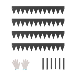 VEVOR 40 X 6 In Steel Landscape Edging, 4 Packs Rust-Resistant Metal Landscape Edging, Bendable Garden Edging Border, Heavy Duty Lawn Edging