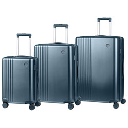 Champs Velora 3-Piece Hard Side Expandable Luggage Set - Grey