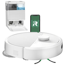 iRobot Roomba Plus 405 Combo Robot + AutoWash Dock Robot Vacuum - White