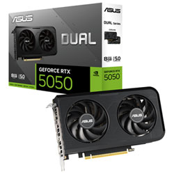 ASUS Dual GeForce RTX 5050 8GB GDDR6 Video Card