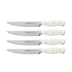 HENCKELS Forged Accent 4 Piece Steak Set In White