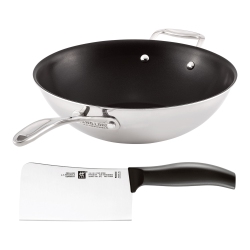 ZWILLING Vista Clad 30 Cm / 12 Inch 18/10 Stainless Steel Non-Stick Wok