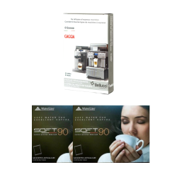 BELLUCCI AND SOFT Bellucci Coffee Oil Remover Tablets (8 Pack) + 2X Waterline Soft 90 Descaler Bags – Cleaning Kit for Espresso Machines