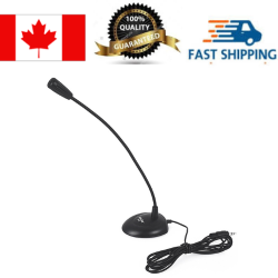 SALAR 3.5MM Wired Single Track Flexible Neck Computer Laptop Mini Microphone
