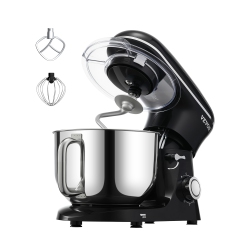 VEVOR 6 Qt Stand Mixer, 660W 6 + P Speeds Tilt-Head Mixer \w Stainless Steel Bowl, Dough Hook, Wire Whip, Flat Beater, Scraper, Household Stand Mixer
