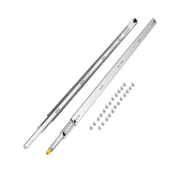 VEVOR 1 Pair Full Extension Drawer Slides 16 18 20 24 30 35 37.4 59 24 32 36 40 48 60 In, 250 Lbs Load Locking Drawer Slides, Ball Bearing \w Lock