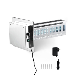 VEVOR 24W 12Inch Hvac Air Purifier Whole House, Light In Duct for Ac (Air Conditioning) Duct, Air Scrubber \w 2 Bulb, PCo Technology And Carbon