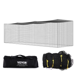 VEVOR 35Ft (Net Only)Baseball Batting Netting, Practice Portable Pitching Cage Net With Door & Carry Bag, Heavy Duty Enclosed Pe Netting