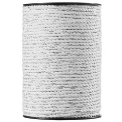 VEVOR 656Ft 200M Electric Fence Wire, Portable Polywire, 1/4" Diameter 6 Stainless Steel Strands for Reliable Conductivity And Uv, Rust Resistance