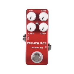 CHSSHA00 Guitar Distortion Effects Pedal | Four-Knob Precision Control | True Bypass Design | Full Metal Body | Suitable for Beginners To