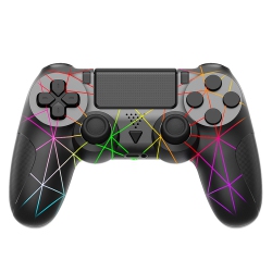 THE WAY Ps4 Controller Bluetooth Wireless Professional Game Handle Gyroscope Somatosensory Game PCp4 Controller + RGB + Six-Axis + Vibration +