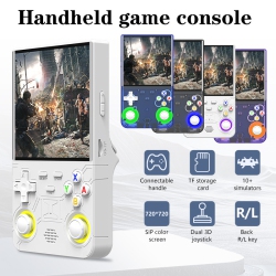 THE WAY 2025 New Upgraded Version R36Ultra Retro Handheld Game Console 128G Memory Built-In 30000+ Classic Games Portable Handheld Open Source Linux