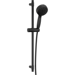 DELTA FAUCET Proclean Matte Hand Shower With Slide Bar, Handheld Shower With High Pressure Spray In Black