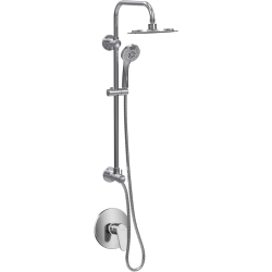 PULSE SHOWERSPAS 1088-Ch-1.8Gpm Seabreeze Ii Shower System With 8" Rain Showerhead, Slide Bar And Multi-Function Hand Shower