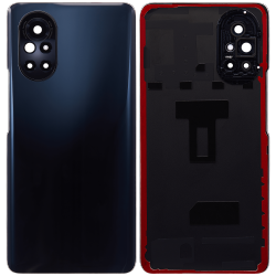 ESOURCE PARTS Replacement Back Cover With Camera Lens Compatible for Huawei Nova 8 (Black)