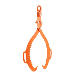 VEVOR 32In Log Lifting Tongs, 2-Claw Log Tongs, Heavy Duty Steel, 1543Lbs Lifting Capacity, Swivel Log Graper Timber, Eagle Claw Design, Log Tongs