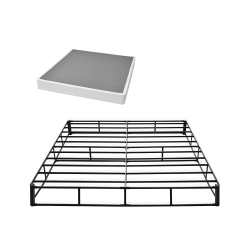 VEVOR 79.1 X 75.8 X 9.1 In Box Spring, King Size Bed Frame \w Washable Fabric Cloth, Heavy Duty Metal Frame for King Bed, 9 In Mattress Foundation