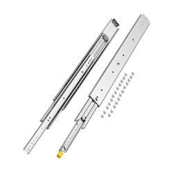 VEVOR 500 Lbs Load Set Of Two Drawer Rails, Sizes Ranging From 16 to 60 Inches, Ball Bearing Equipped With Locking Mechanism, Side Mounted Slide Rail