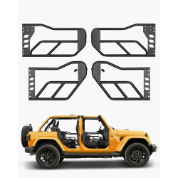VEVOR 4-Door Jeep Tube Doors, Adventure Style Jeep Tubular Door \w Heavy-Duty Hinges & Oe Latch, Jeep Doors \w Rubber Pads & Toughened Steel Tube, Fit