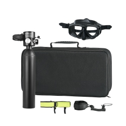 VEVOR 0.5L Scuba Tank, Portable Diving Tank \w Pump, Diving Oxygen Cylinder Supports 5-10 Minutes Underwater Breathing, 98.43 Ft Diving Depth