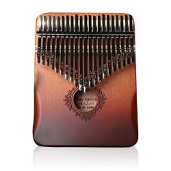 GREEN SCENIC Portable 21-Key Thumb Piano - Hand-Carved Wooden Kalimba \w Musical Notes, Suitable for Children And Adult Beginners, Is An Ideal