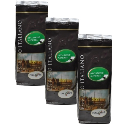 ITALCAFFE Italcaffè Decaffeinated Espresso Beans – 3 X 500G Bags – Natural Swiss Water Process