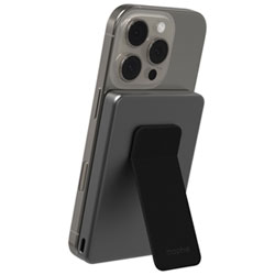 Mophie Powerstation 5000mAh USB-CV 15W Slim Power Bank with Wireless Qi2 Charger & Stand - Black