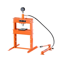 VEVOR 10 T H-Frame Hydraulic Shop Press, Shop Press \w Press Plate & H-Shaped Base, Stable Garage Floor Adjustable Hydraulic Press \w Relief Valve