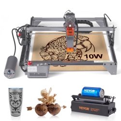 VEVOR 10W Laser Engraver, Output Laser Engraving Machine, 15.7" X 15.7" Large Working Area, 10000Mm/min Movement Speed, Compressed Spot \w Rotary