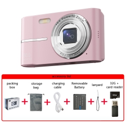 THE WAY New Ccd Student Retro Camera HD Dual Camera Can Take Photos And Videos Mini Slr Camera Student 4K Camera - + 32G Memory Card [With Card