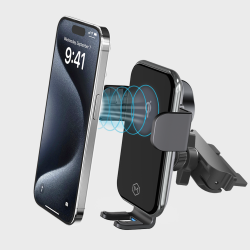 MIGHTY MOUNT Auto Grip Fast Wireless Car Charger CD Slot Mount - Qi-Certified