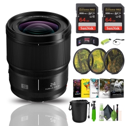 PANASONIC Lumix S Series Camera Lens, 24MM F1.8 L-Mountt Interchangeable Lens for Mirrorless Full Frame Digital Cameras, S-S24
