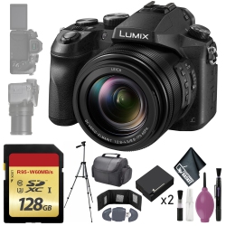 PANASONIC Lumix Dmc-Fz2500 Digital Camera - 128GB - Memory Card Wallet - Reader - Battery X2 - 72" Tripod - Case