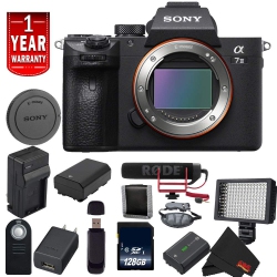 SONY - Alpha A7 Iii Ilce7M3/b A7M3 Mirrorless Digital Camera International Model Body Video Bundle
