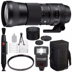 SIGMA 150-600MM F/5-6.3 Dg Os Hsm Contemporary Lens for Nikon F + 95MM Uv Filter + Deluxe Cleaning Kit + Lens Cleaning P