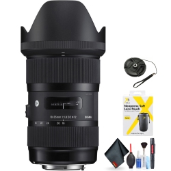 SIGMA 18-35MM F/1.8 Dc Hsm Art Lens for Nikon F Mount + Accessories (International Model With 2 Year Warranty)