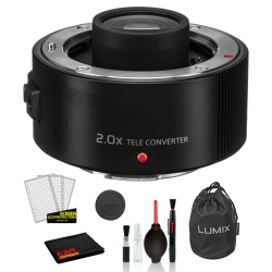 PANASONIC Lumix G 42.5MM F/1.7 Asph. Power O.i.s. Lens With: 3PC Filter Kit + Deluxe Cleaning Kit + More